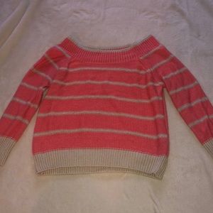 Knit off the shoulder sweater